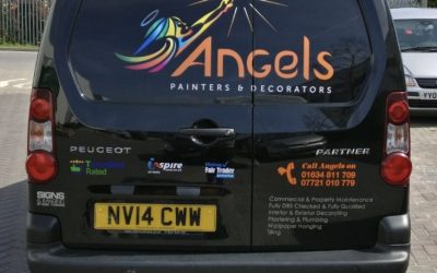 Painting & Decorating Signwriting for Van adds a Splash of Colour  !!