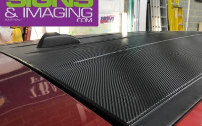 Car Roof gets a Carbon Fibre Wrap on !!!!