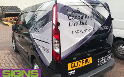 Expanding Carpentry company choose us for van wrapping again in kent