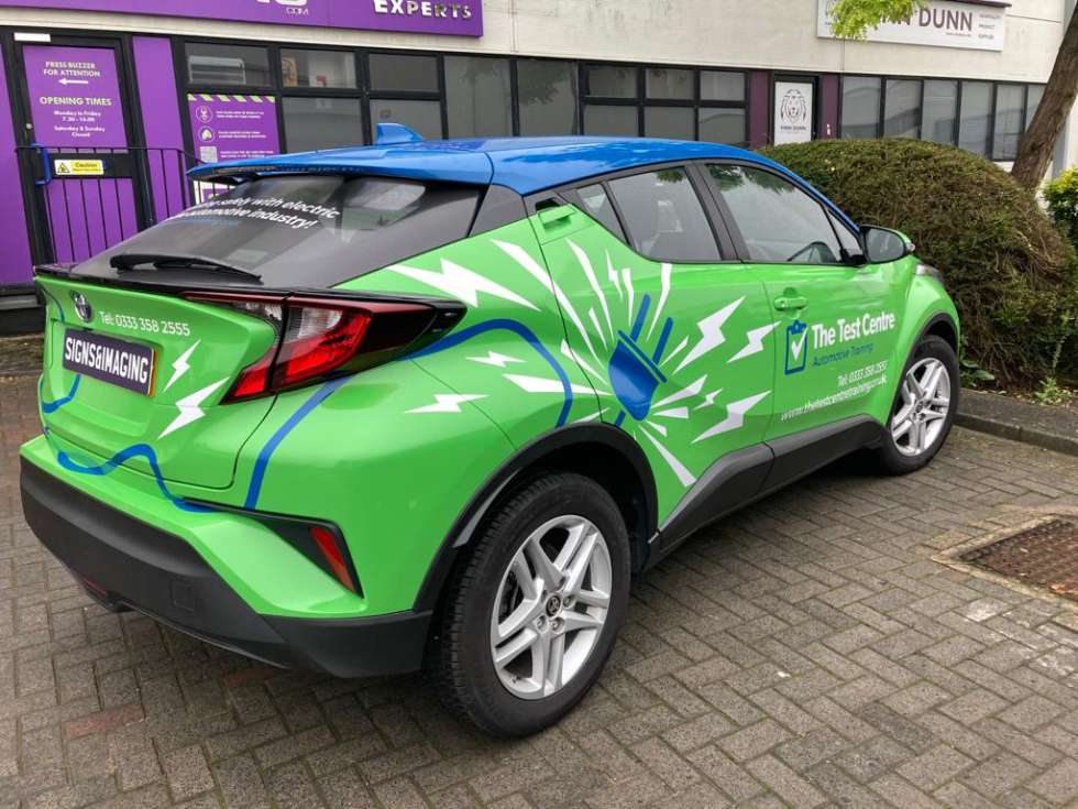 Electric Car Wrap Chatham gets the WOW factor Signs and Imaging