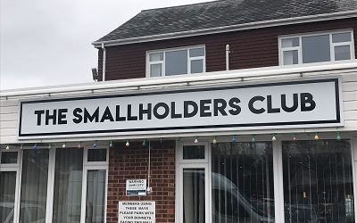 Wigmore Smallholders Club New Fascia Sign goes up !!